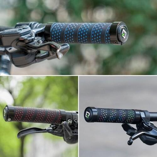 ROCKBROS Bicycle Grips PP Wrapped Locked Bike Handlebar Grips MTB Handlebar Cover Anti-slip Bike Accessories