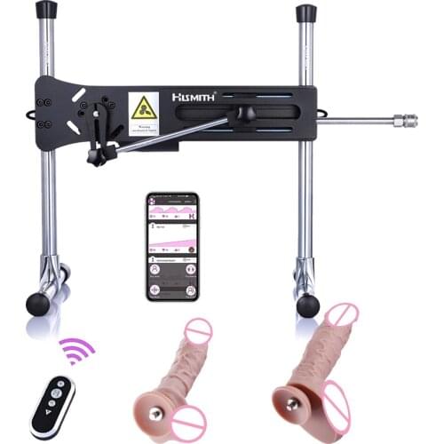 HISMITH Kliclok Sex machine for women with App Remote Control 2 Silicone dildo Gear Power 120W Stimulating automatic sex machine