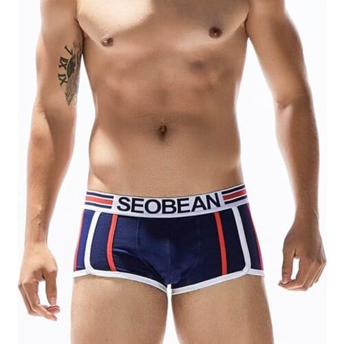 SEOBEAN Mens sexy boxer underwear fashion Jacobs male underwear transparent underpants mens boxers