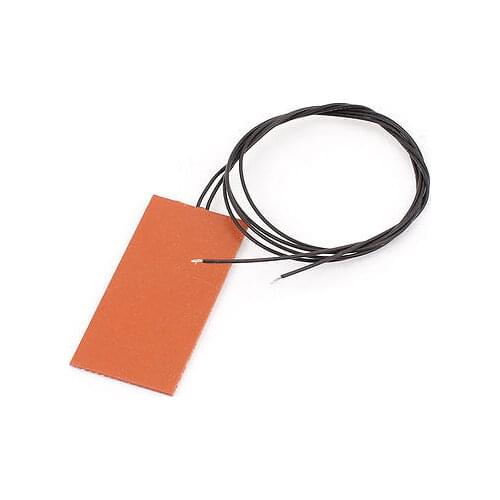 12V 5W Silicone Heating Plate 3D Printer Heater Flexible Rubber Heater 60x30mm