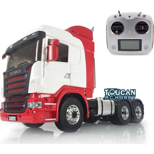 Painted Hercules 802B Sca Cabin LESU 1/14 6*6 Metal Chassis RC Tractor Model W/ Radio Truck THZH0596-SMT3