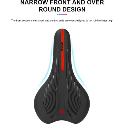 Thickened Road Cycling Saddles PU Comfortable Soft Bicycle Seat Cushion Mountain Bike Racing Saddle Bicycle Parts Components
