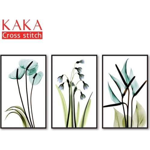 Cross stitch kits,Embroidery needlework sets with printed pattern,11CT-canvas for Home Decor Painting,flowers CKF0079