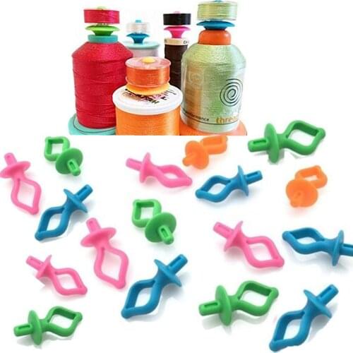 High quality 12PC Bobbin Holder. Storage your Bobbins on Top of Thread Spools 7yj55-1