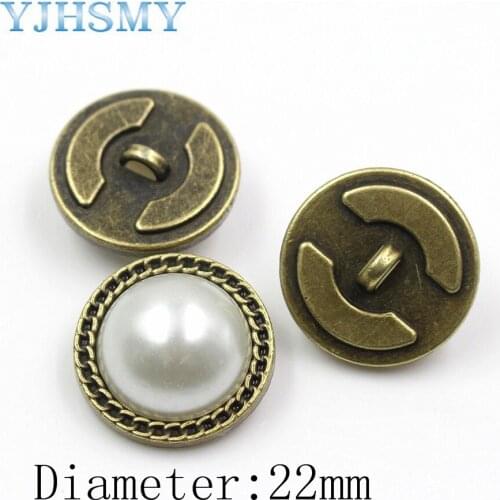 YJHSMY, 1711301,10 pcs/Lot,22 mm High quality classic fashion metal buttons clothing accessories DIY handmade free shipping