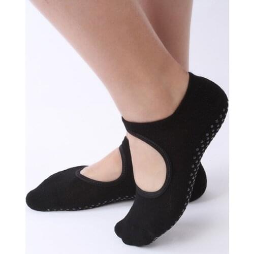Women Anti-slip Yoga Socks Ballte Girl Non Slip Pilates Indoor Fitness Gym Sport Short Socks Solid Color Elastic Sokken Slippers