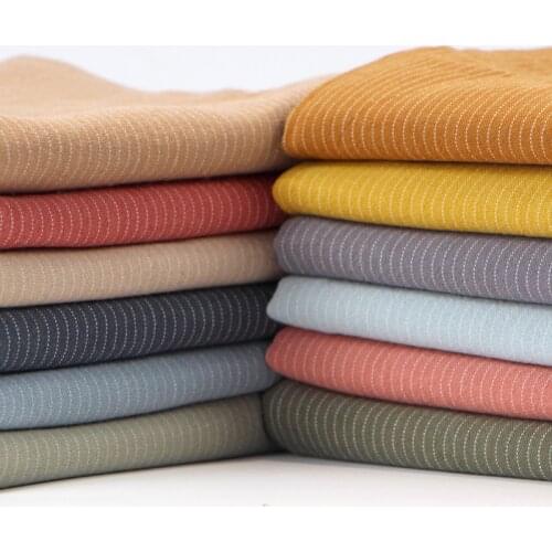 1 Meter Gentle Pinstripe Width 140cm Babydoll Patchwork Diy Clothing Fabric