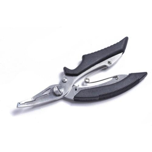 1 pc 130mm Stainless Steel Fishing Pliers Gripper Multifunction Fishing Scissors Knives Line Cutter Fishing Tackle Fishing Tools