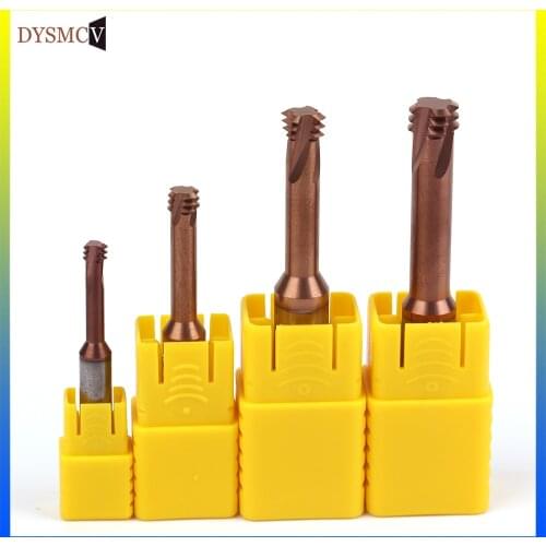 1pcCNC Metric Solid Carbide Thread Milling Mill Cutter M1.4 M1.6 M2 M2.2 M2.5 M3 M3.5 M4 M5 M6 M8 M10 M12 M16 HRC60 Mills cutter