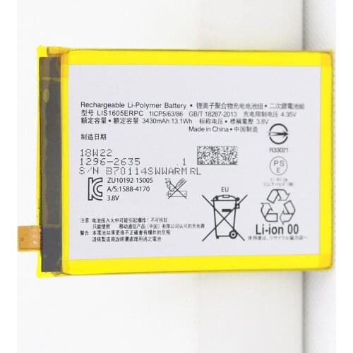 10pcs/lot 3430mAh LIS1605ERPC Battery For For SONY Xperia Z5 Premium Z5P Dua E6853 E6883 LIS1605ERPC Battery