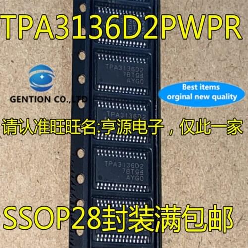 10Pcs TPA3136 TPA3136D2PWPR TPA3136D2 TSSOP28 Audio amplifier chip in stock 100% new and original