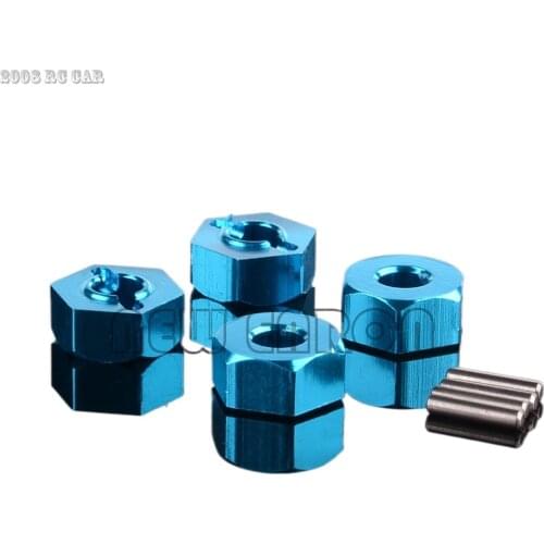 12Mm Aluminium Wiel Hex Adapter&Pin 5Mm Dikte 4 Stuks Voor Rc Model Auto 1/10 tamiya CC01 CC-01 Upgrade Onderdelen Nieuwe Enron