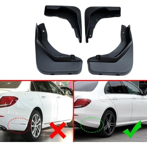 4pcs/Set Mud Flaps Guards For Mercedes Benz E Class Sport W213 2017 2018 2019 2020 Front Rear Mud Flap Mudguards