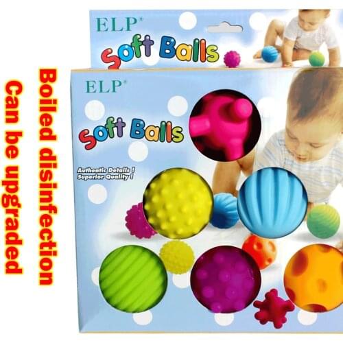 4pcs/set Baby Toy Ball Set Develop Babys Tactile Senses Toy Touch Hand Ball Toys Baby Training Ball Massage Soft Ball