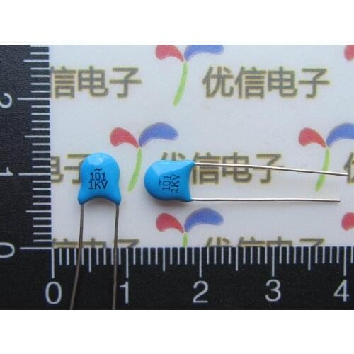 40pcs High Voltage Ceramic Capacitors 1000V 1KV 100PF 101m dip capacitors ceramic 100PF
