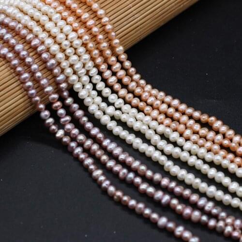 100% Natural Freshwater Pearl Beads Oval Shape Loose Bead Good Quality for Jewelry Making Women Necklace Bracelet Crafts