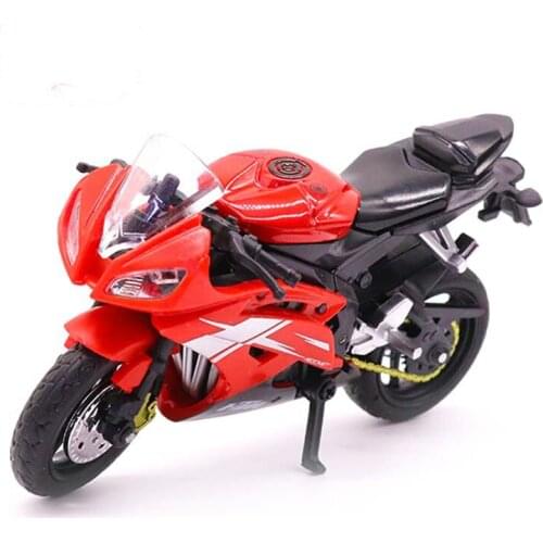 1:18 Kids Alloy Motorcycle Model Toy Motor Bicycle Off Road Mountain Bike Racing Metal Diecast Vehicles Collection Gifts