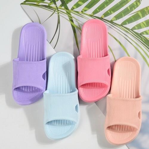 Unisex Home Slippers Summer Indoor Floor Non-slip Slippers Couple Family Women and Men Hotel Bathroom Bath Sandal Slippers Men