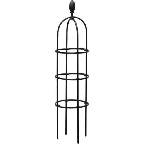 Economical Conical Shaped Wire Cages Support Frames Black Stainless Steel Strong Φ30 X 120cm Garden Plant Trellis Rose Trellis