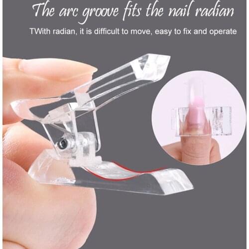 Nail Art Crystal Nail Mold Fixing Clip Salon Nail Tools Crystal Glue Clip Delay Glue Shaping Clip