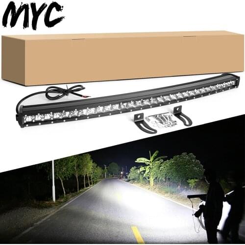 Curved Led Light Bar 31 Inch 150W Single Row 4x4 Offroad Work Light 12V 24V Car Trucks ATV SUV 4WD Pickup Driving Barra Lights