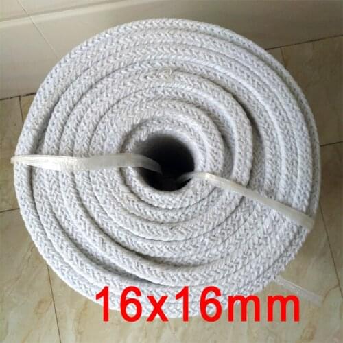 16mm x 16mm ceramic fiber packing alumina silicate fibre furnace door sealing fire door seal aluminosilicate stuffing seal