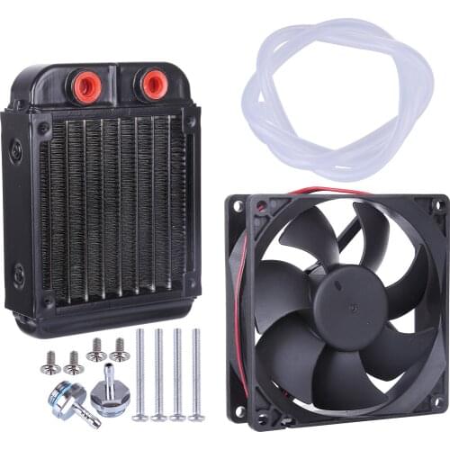 Water Cooled Radiator Cooling Fan Kit for In-line 4-Stroke Gasoline Engine Model Accessories