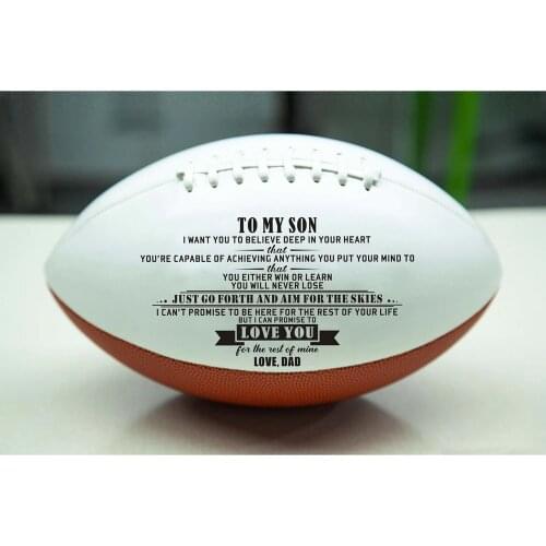 Best gifts for your beloved Son! Dad to Son gifts Outdoor Sport Rugby Ball American Football Ball Vintage For College Teenagers