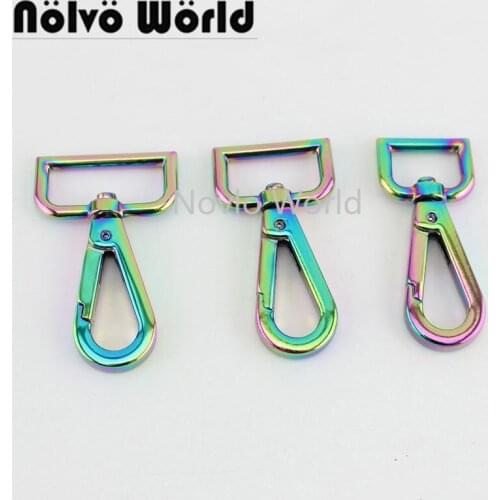 Nolvo World 5-20-50 pcs 19-25-32mm Rainbow Snap Hook Dog Hook Supplier swivel snap hooks