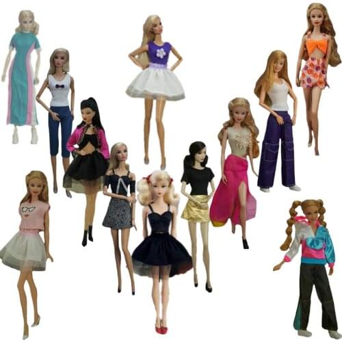 1/6 BJD Clothes Fashion Doll Outfits for Barbie Dress Coat Jacket Shirt Tank Top Skirt Pants Trousers 11.5" Dolls Accessory Toys