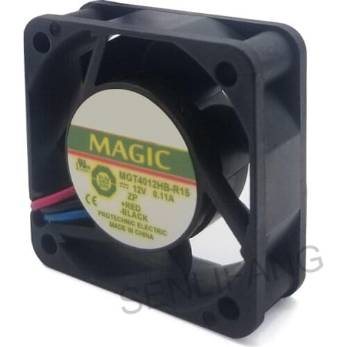 Genuine new for MGT4012HB-R15 4015 12V 40*40*15MM 0.11A 3 wire ball cooling fan