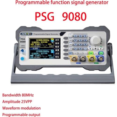 PSG9060/9080 Programmable DDS CNC Dual Channel Function Arbitrary Wave Signal Source Generator Frequency Meter