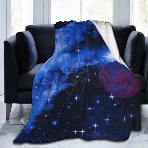 Ultra-Soft Micro Fleece Blanket Romantic starry sky unicorn map custom blanket unisex home textile supplies decorative sofa hote