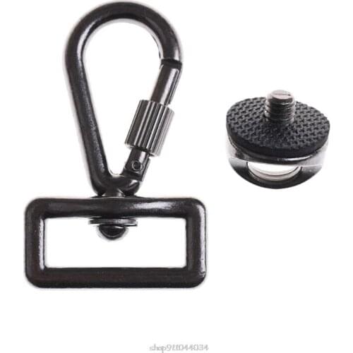 1/4\" Screw Metal Connecting Hook Adapter for DSLR SLR Camera Shoulder Sling Quick Neck Strap Belt Bag Case Accessories Kit N23