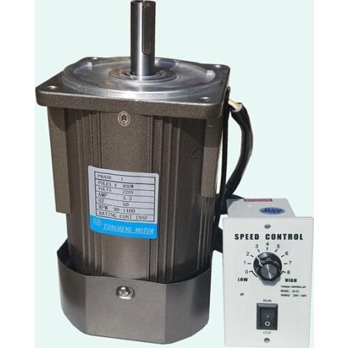 400W 1400RPM 2800RPM Optical Axis High Speed AC Induction Asynchronous Motor, Reversible + Speed Controller