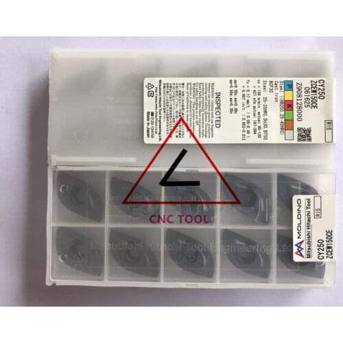 ZCEW150CE CY250 10pcs Hitachi high cutting performance CNC indexable inserts