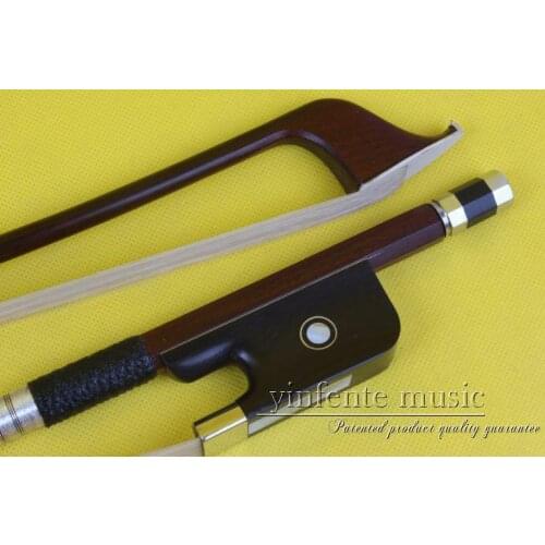1 pcs Double Bass Bow 3/4 German Style brazil wood Straight High quality #R107