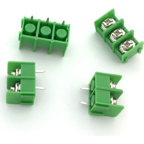 10pcs/lot KF7.62-2P KF7.62-3P 7.62mm pitch connector pcb screw terminal block connector 2 pin 3 pin 300V 20A
