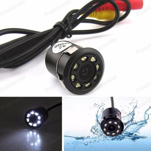 18.5MM 170 degree Parking Reverse Camera Waterproof Universal Car Back Up CCD 8 LED Night Vision Rear View Camera