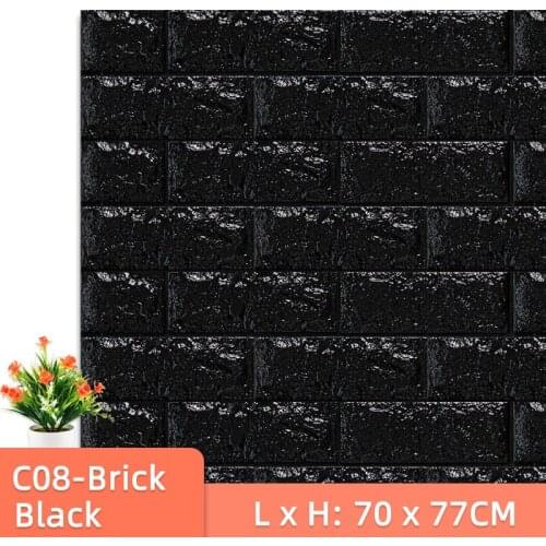 3D Wall Sticker Brick Panels Peel Wallpaper for Living Room Bedroom Background Wall Decoration