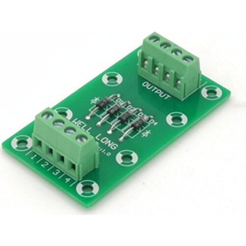 4 Channel Diode Protection Terminal Block IN4007 1A/1200V Diode Terminal Block
