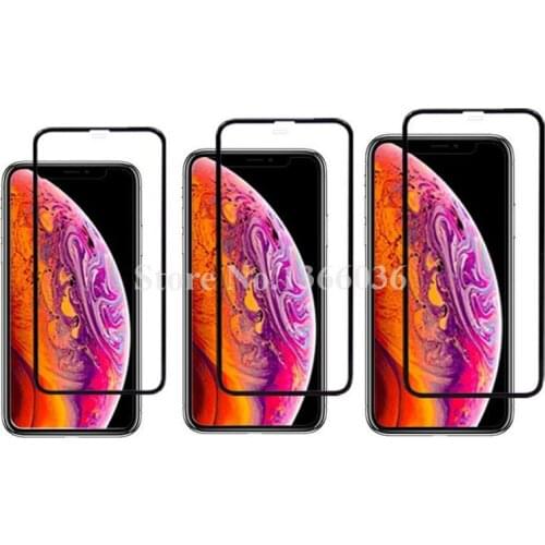 50pcs 9D Curved Edge Protective Glass For IPhone XS XR XS max 6s 6 8 7 Plus Cover Screen Protector 9d Tempered Glass