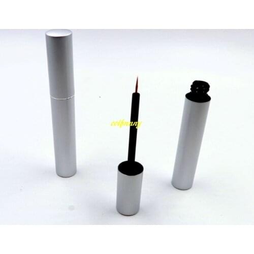 500pcs/lot Empty 3ml UV Silver Mascara Tube Eyelash Vial Liquid Bottle Container 3cc Lipstick Tube Eyeliner Bottle