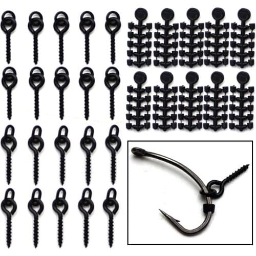 Carp Fishing Accessories Hook Bead For Ronnie Rig Carp Fishing Hook Stops Stopper+Bait Screw For Fishing Rig Boilies Fish Tackle