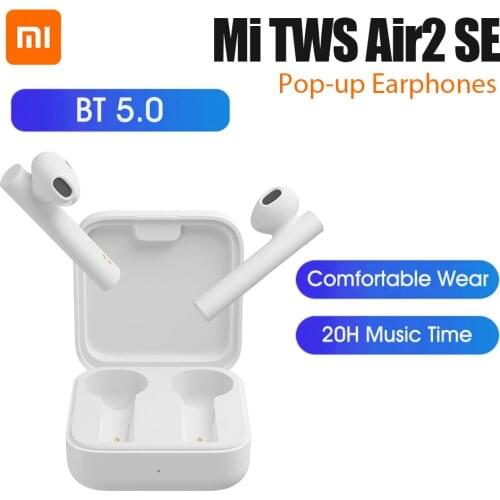 Xiaomi Mi Air2 SE TWS True Wireless Earphones BT 5.0 Pop-up Headset Sports Business Mini Earbuds 20H Music Dual Mic Tap Control