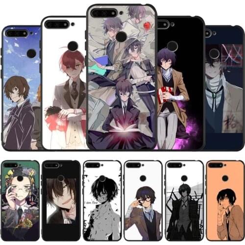 Bungou stray dogs black Silicone Phone Case For honor 30 20 Pro 8 8X 9 10 20 Lite Mate 10 20 30 Lite Pro cover