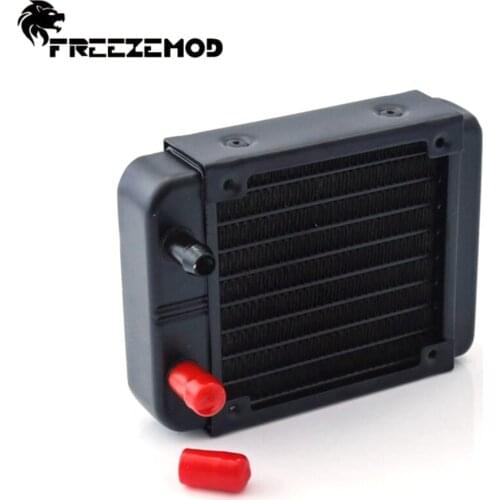 FREEZEMOD PC Heat Sink Aluminum 60/80/90mm Aluminium Radiator Tube Thread Mini Heat exchanger Water Cooler For Water Cooler
