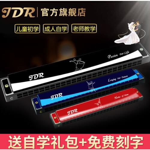 Beginner 24-hole harmonica advanced children student hamonica male and female Polyphonic C key adult musical instrument