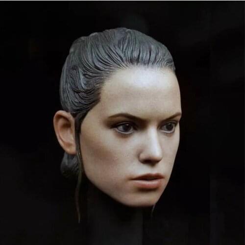 Woman Head Sculpt 1/6 Daisy Ridley Rey Head Model Female Head Carving F 12'' Action Figure Model Doll