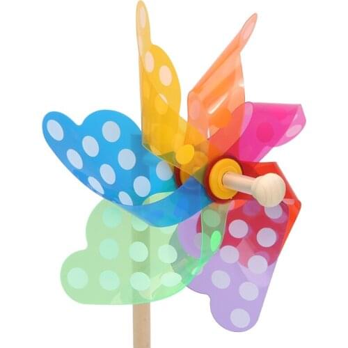 Colorful Pinwheel Wind Wind Spinner Windmill Home Garden Yard Decor Kids Toys